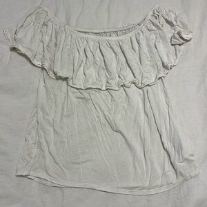 American Eagle Ruffle off-the-shoulder top